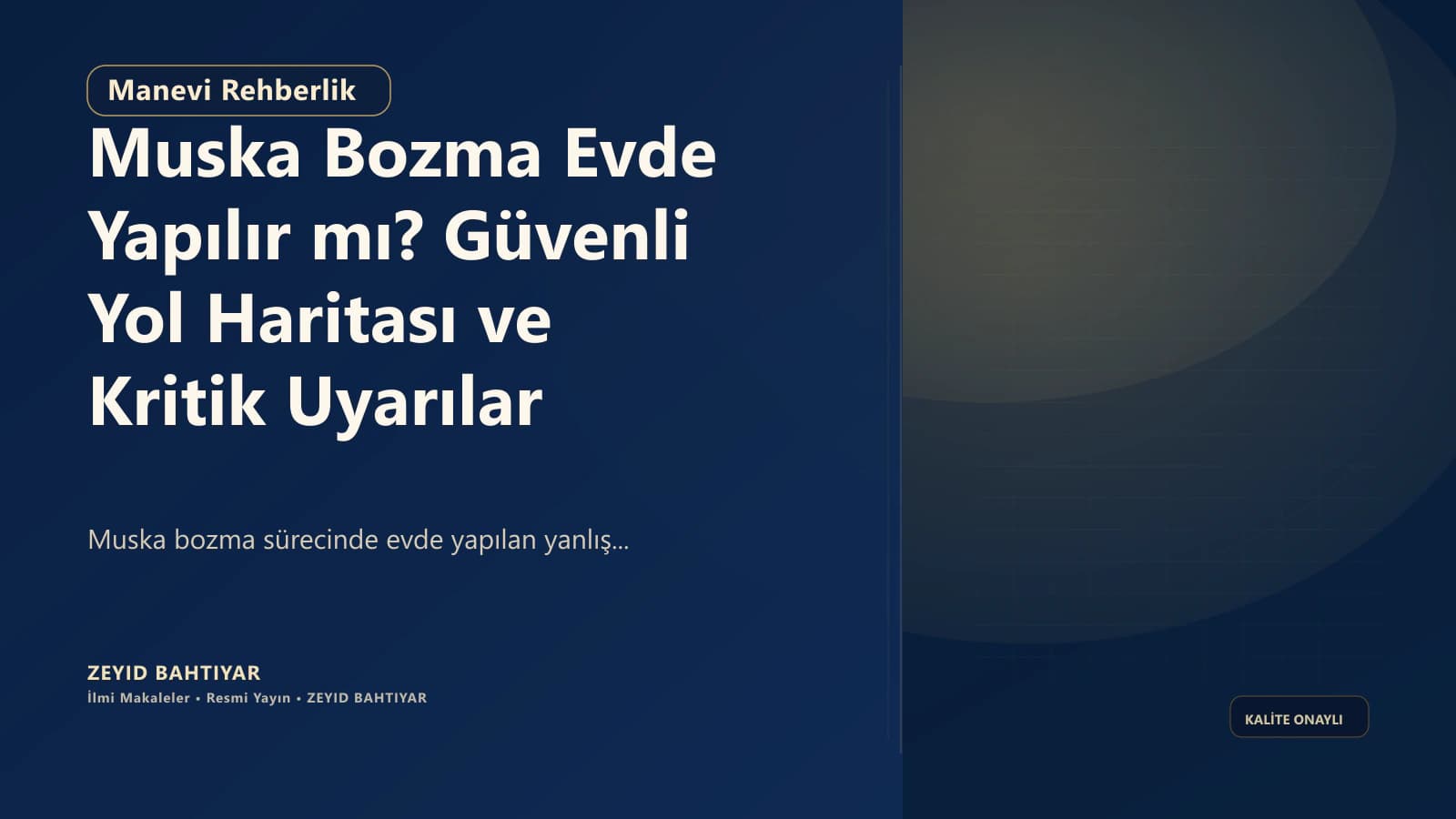 Muska Bozma Evde Yapılır mı? Güvenli Yol Haritası ve Kritik Uyarılar
